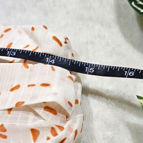 Seven Wonders White Draped Mini Skirt w/ Polkadot Hem ✦ Side Zip ✦ Spring Style - Picture 11 of 13